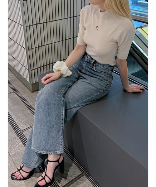 セール】【WEB限定】ワンポイントニットトップス（ニット