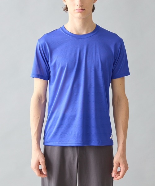 新品未使用 adidasメッシュスポーツスウェットシャツカジュアルラウンドネック adidas adidas/アディダス メッシュクルーネックTシャツ ワン