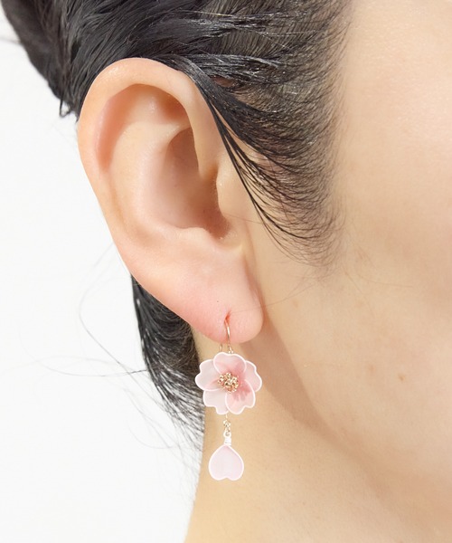 gargle（ガーグル）の「gargle ガーグル：シアー桜　サクラ　ピアス（ピアス（両耳用）・レディース・ピンク・FREE）」の2枚目の写真
