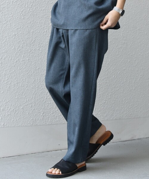 SHIPS any(シップス エニィ)の「SHIPS any:〈洗濯機可能〉リネンライク セミワイド パンツ(セットアップ対応) 25SS◇(その他パンツ・メンズ・ダークグレー/ネイビー/ブラウン/オリーブ/ブルー/その他・SMALL/MEDIUM/LARGE)」の5枚目の写真
