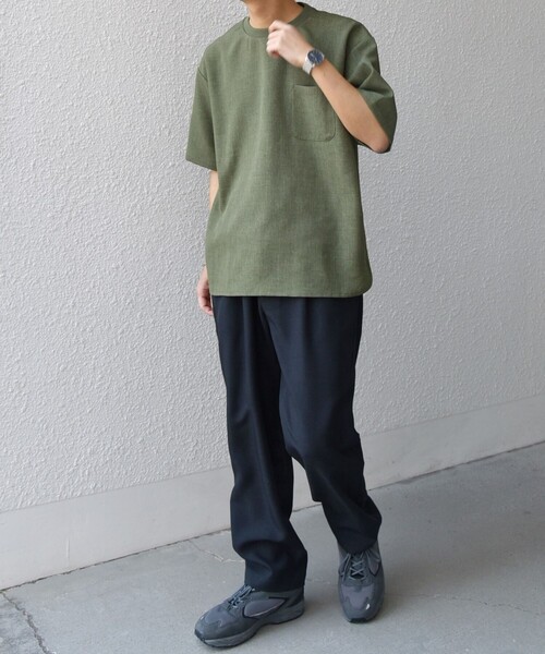 SHIPS any(シップス エニィ)の「SHIPS any:〈洗濯機可能〉リネンライク セミワイド パンツ(セットアップ対応) 25SS◇(その他パンツ・メンズ・ダークグレー/ネイビー/ブラウン/オリーブ/ブルー/その他・SMALL/MEDIUM/LARGE)」の8枚目の写真