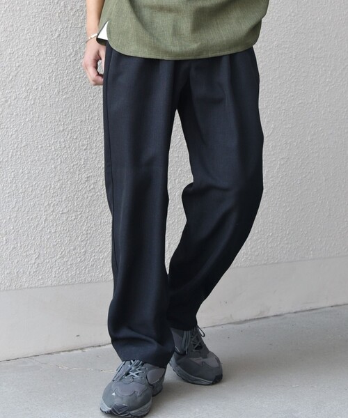 SHIPS any(シップス エニィ)の「SHIPS any:〈洗濯機可能〉リネンライク セミワイド パンツ(セットアップ対応) 25SS◇(その他パンツ・メンズ・ダークグレー/ネイビー/ブラウン/オリーブ/ブルー/その他・SMALL/MEDIUM/LARGE)」の9枚目の写真