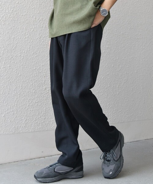 SHIPS any(シップス エニィ)の「SHIPS any:〈洗濯機可能〉リネンライク セミワイド パンツ(セットアップ対応) 25SS◇(その他パンツ・メンズ・ダークグレー/ネイビー/ブラウン/オリーブ/ブルー/その他・SMALL/MEDIUM/LARGE)」の10枚目の写真