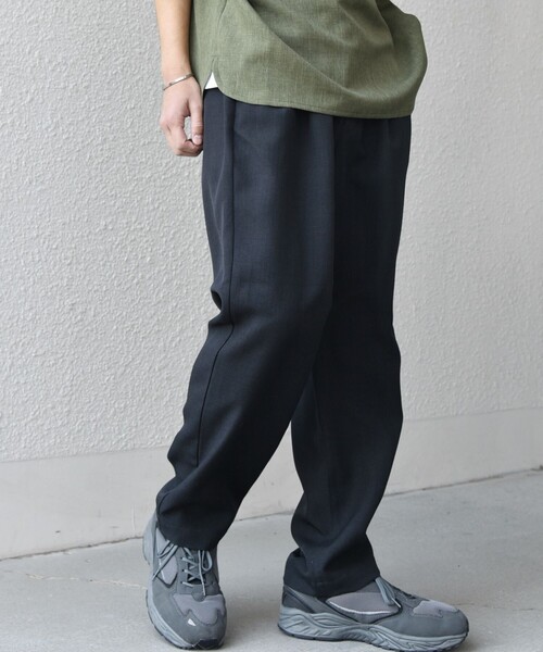 SHIPS any(シップス エニィ)の「SHIPS any:〈洗濯機可能〉リネンライク セミワイド パンツ(セットアップ対応) 25SS◇(その他パンツ・メンズ・ダークグレー/ネイビー/ブラウン/オリーブ/ブルー/その他・SMALL/MEDIUM/LARGE)」の11枚目の写真