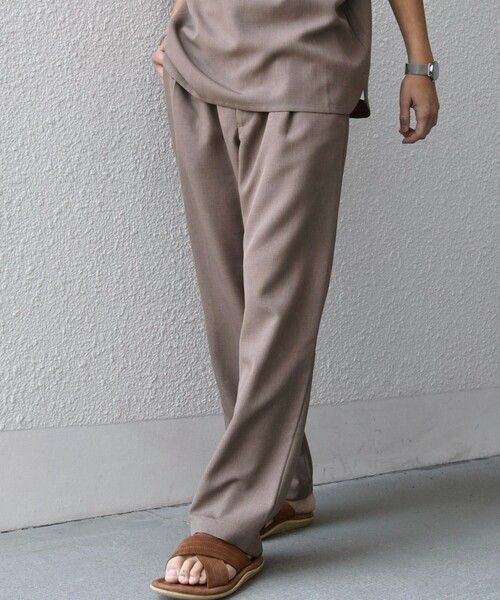 SHIPS any(シップス エニィ)の「SHIPS any:〈洗濯機可能〉リネンライク セミワイド パンツ(セットアップ対応) 25SS◇(その他パンツ・メンズ・ダークグレー/ネイビー/ブラウン/オリーブ/ブルー/その他・SMALL/MEDIUM/LARGE)」の15枚目の写真