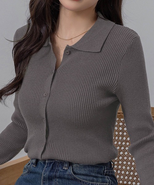 販売停止中～様　espressoトップス　ニット SLY | FRONT ZIP H／N RIB トップス (ニット ) |SHEL'TTER WEBSTORE