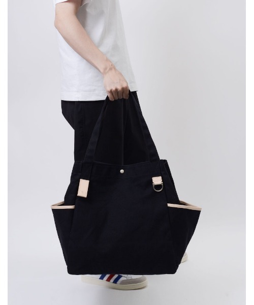 master-piece（マスターピース）の「master-piece / RB TOTE2 トートバッグL / No.224050（トートバッグ・メンズ・アイボリー/ブラック/カーキ/グレー/ブルー・FREE）」の6枚目の写真
