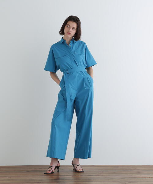 ◇SOLOTEXブロードジャンプスーツ（つなぎ/オールインワン）｜LE