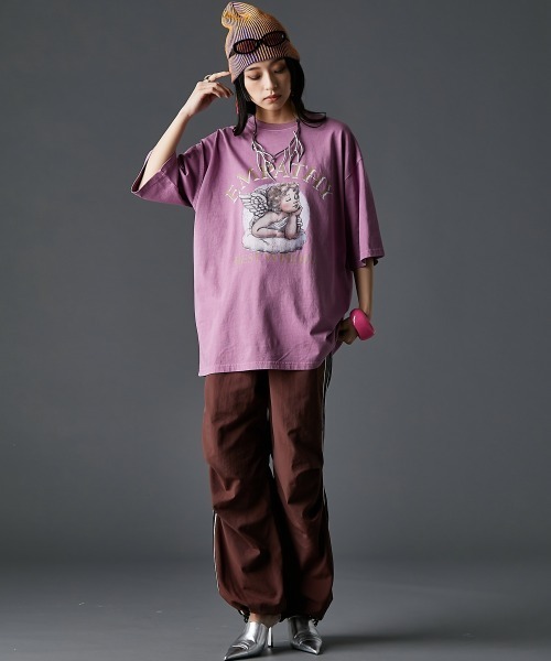 MEDM 半袖 Tシャツ ロゴ エンジェル プリント 大人気 男女兼用 27070101.jpg