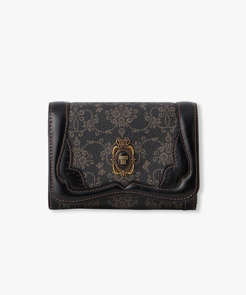 ANNA SUI(アナスイ)の「リーブル 内Lファスナー二つ折り財布(財布・レディース・ベージュ/パープル/ブルー/ブラック・FREE)」の2枚目の写真