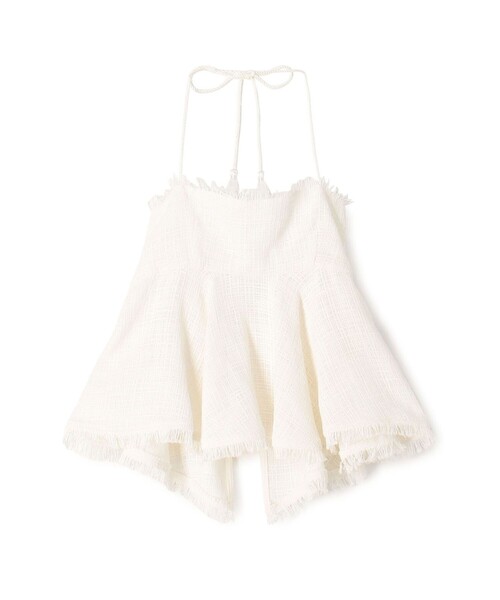 2025 DES PRES コットンナイロンバスケット ペプラムドールトップス セール】コットンナイロンバスケット ペプラムドールトップス