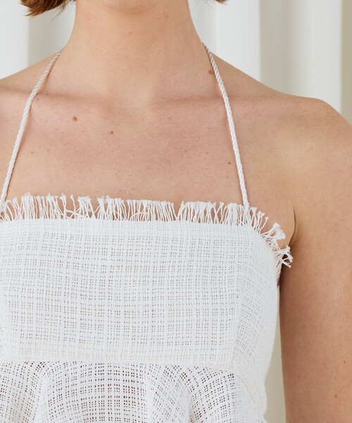 セール】コットンナイロンバスケット ペプラムドールトップス