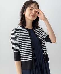 CO/PE 5分袖カーディガン
