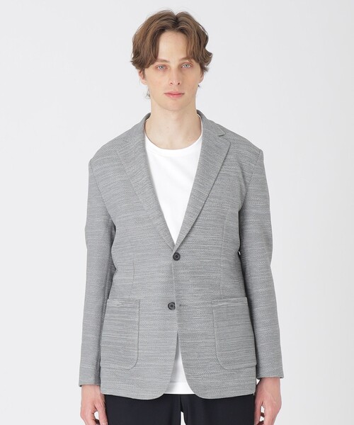 BLACK LABEL CRESTBRIDGE(ブラックレーベル・クレストブリッジ)の「コンフォータブルメランジニットジャケット(その他アウター・メンズ・ネイビー/グレー系その他・S/M/L/XL)」の4枚目の写真