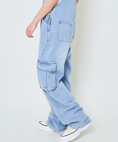 【ワッペンゴロゴロ♡】ヒステリックス　y2k デニム　オーバーオール　ブルー系 ワッペンゴロゴロ♡】ヒステリックスy2k デニムオーバーオールブルー系