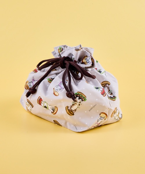 salle de bal(サルデバル)の「mofusand ランチ巾着袋 TOA(お弁当箱・レディース・ブルー/ナチュラル/ピンク・FREE)」の1枚目の写真