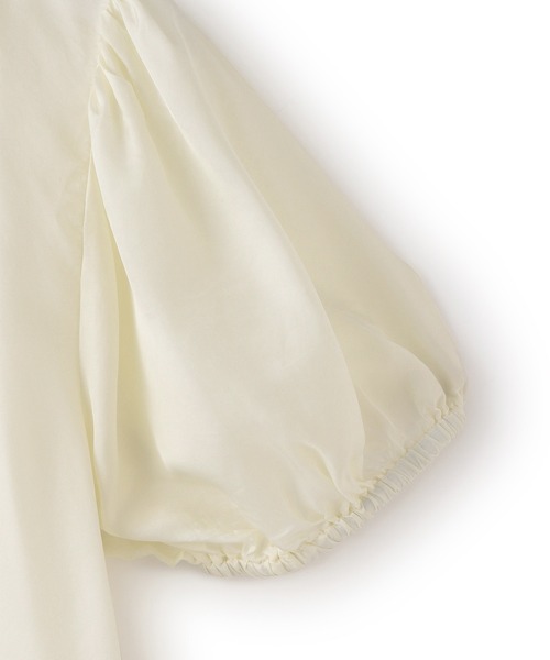 PROVOKE (プロヴォーク)の「【PROVOKE(プロヴォーク)】別注 cupro raffle collar blouse(シャツ/ブラウス・レディース・チャコールグレー/ホワイト系その他・FREE)」の17枚目の写真