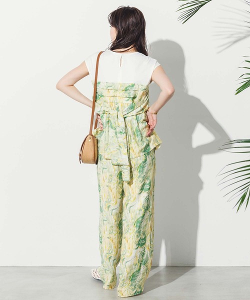 Gready Brilliant(グレディブリリアン)の「ブラシプリントイージーワイドパンツ(その他パンツ・レディース・イエロー×グリーン/黄緑系・FREE)」の17枚目の写真