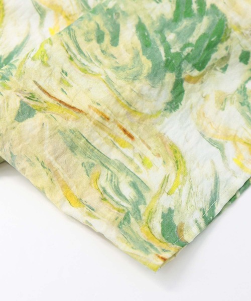 Gready Brilliant(グレディブリリアン)の「ブラシプリントイージーワイドパンツ(その他パンツ・レディース・イエロー×グリーン/黄緑系・FREE)」の4枚目の写真