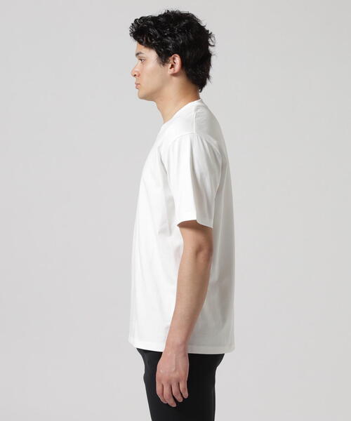marka(マーカ)の「MARKAWARE(マーカウェア)GIZA 80/3 KNIT REGULAR FIT Tee / GIZA80/3天竺 / レギュラーフィットTee(Tシャツ/カットソー・メンズ・ブラック/ホワイト・3/2)」の13枚目の写真