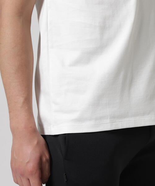 marka(マーカ)の「MARKAWARE(マーカウェア)GIZA 80/3 KNIT REGULAR FIT Tee / GIZA80/3天竺 / レギュラーフィットTee(Tシャツ/カットソー・メンズ・ブラック/ホワイト・3/2)」の12枚目の写真