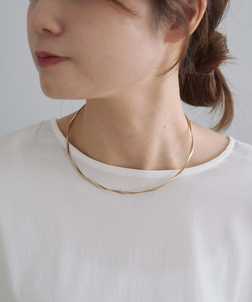 PUAL CE CIN(ピュアルセシン)の「ツイストメタルチョーカー(チョーカー・レディース・シルバー/ゴールド・FREE)」の13枚目の写真