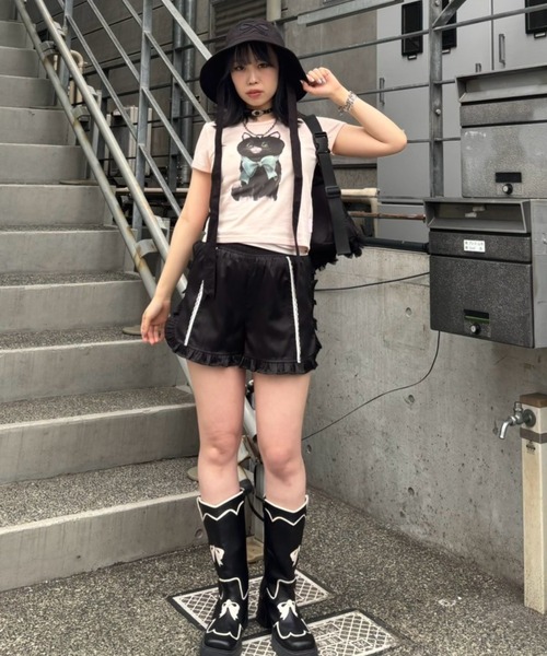 Candy Stripper（キャンディストリッパー）の「RIBBON BUCKET ハット（ハット・レディース・ブラック/アイボリー・FREE）」の9枚目の写真