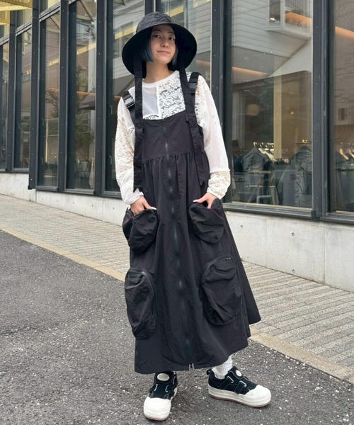 Candy Stripper（キャンディストリッパー）の「RIBBON BUCKET ハット（ハット・レディース・ブラック/アイボリー・FREE）」の15枚目の写真