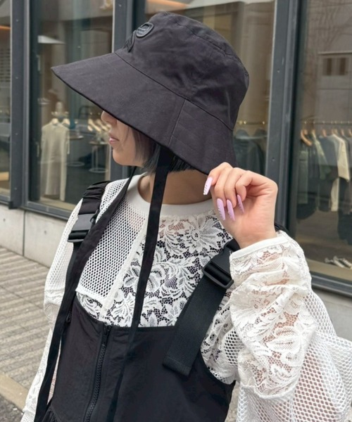 Candy Stripper（キャンディストリッパー）の「RIBBON BUCKET ハット（ハット・レディース・ブラック/アイボリー・FREE）」の13枚目の写真