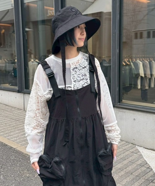 Candy Stripper（キャンディストリッパー）の「RIBBON BUCKET ハット（ハット・レディース・ブラック/アイボリー・FREE）」の14枚目の写真