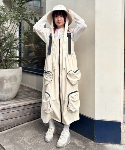 Candy Stripper（キャンディストリッパー）の「RIBBON BUCKET ハット（ハット・レディース・ブラック/アイボリー・FREE）」の7枚目の写真