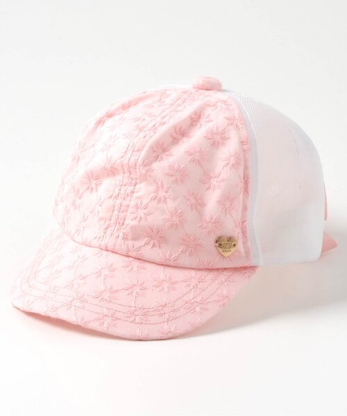 apres les cours(アプレレクール)の「【接触冷感】ガールズメッシュキャップ(キャップ・キッズ・ピンク/インディゴブルー/アイボリー・50/54/58)」の3枚目の写真