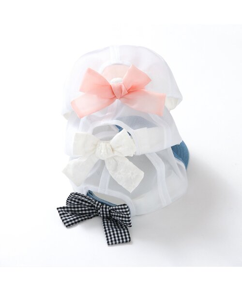 apres les cours(アプレレクール)の「【接触冷感】ガールズメッシュキャップ(キャップ・キッズ・ピンク/インディゴブルー/アイボリー・50/54/58)」の17枚目の写真