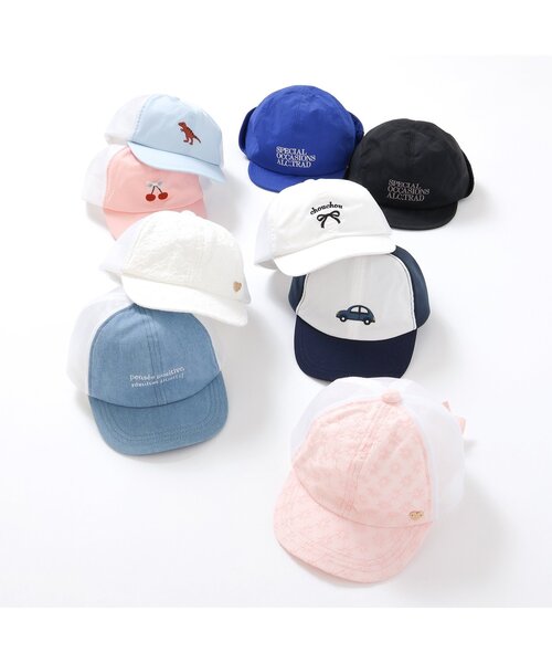 apres les cours(アプレレクール)の「【接触冷感】ガールズメッシュキャップ(キャップ・キッズ・ピンク/インディゴブルー/アイボリー・50/54/58)」の18枚目の写真