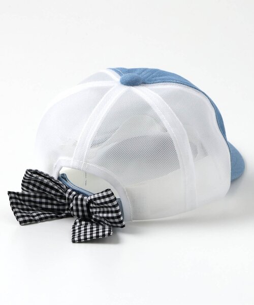 apres les cours(アプレレクール)の「【接触冷感】ガールズメッシュキャップ(キャップ・キッズ・ピンク/インディゴブルー/アイボリー・50/54/58)」の5枚目の写真