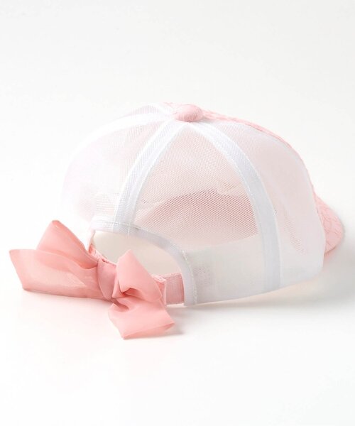 apres les cours(アプレレクール)の「【接触冷感】ガールズメッシュキャップ(キャップ・キッズ・ピンク/インディゴブルー/アイボリー・50/54/58)」の6枚目の写真