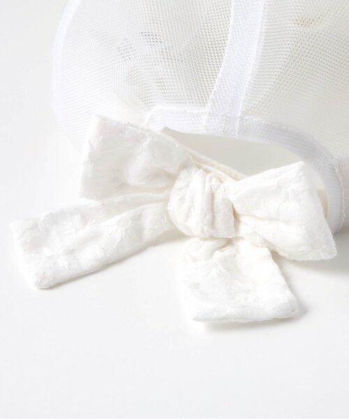 apres les cours(アプレレクール)の「【接触冷感】ガールズメッシュキャップ(キャップ・キッズ・ピンク/インディゴブルー/アイボリー・50/54/58)」の7枚目の写真