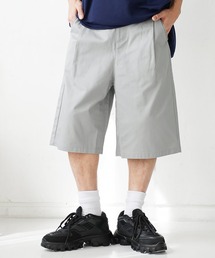 コットンツイルバギーショーツ ワイドショートパンツ バミューダ短パン