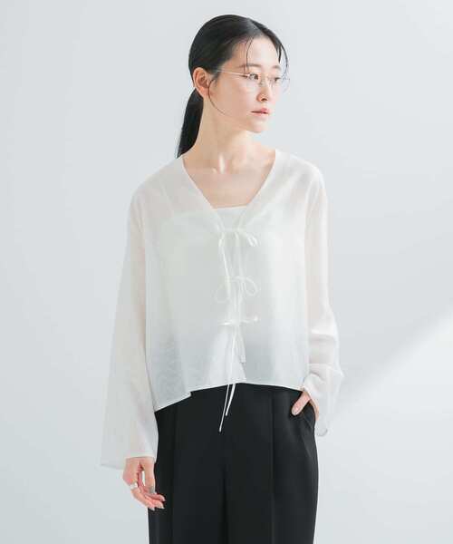 セール】フロントリボンシアージャケット（シャツ/ブラウス）｜URBAN