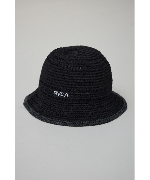 AZUL by moussy（アズールバイマウジー）の「RVCA MINI RVCA CROSHET HAT（ハット・メンズ・ブラック/ベージュ・FREE）」の7枚目の写真
