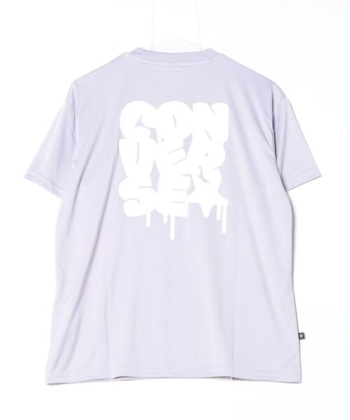 CONVERSE（コンバース）の「【別注】コンバース  AP プリント PT S/S PE Tシャツ 限定コラボ（Tシャツ/カットソー・レディース・ペールイエロー/ラベンダー/ライトグレー・S/M/L）」の4枚目の写真