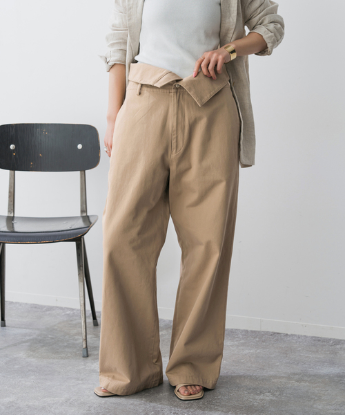 Spick & Span  Higuchi×S チノワイドパンツ ≪WEB限定追加2≫Higuchi×S チノワイドパンツ（チノパンツ