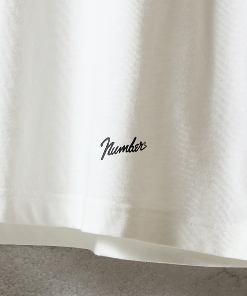 NUMBER (N)INE(ナンバーナイン)の「BASIC HEM PRINTED SLEEVELESS SHIRT / ベーシック ワンポイント ロゴプリント ノースリーブ クルーネックシャツ(タンクトップ・メンズ・グレー/ホワイト/ブラック・M/L/XL)」の16枚目の写真