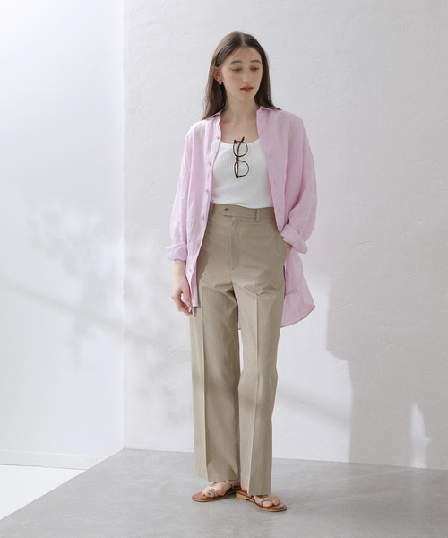 La TOTALITE(ラトータリテ)の「【洗える】TICCA/ティッカ リネンスクエアビッグシャツUNI(シャツ/ブラウス・レディース・サックスブルー/ピンク/ベージュ・FREE)」の15枚目の写真