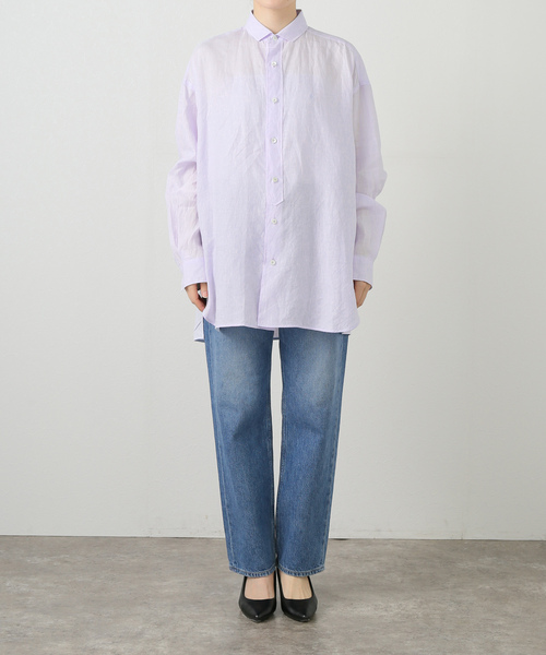 La TOTALITE(ラトータリテ)の「【洗える】TICCA/ティッカ リネンスクエアビッグシャツUNI(シャツ/ブラウス・レディース・サックスブルー/ピンク/ベージュ・FREE)」の22枚目の写真