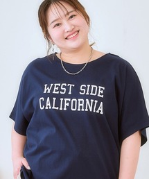 <大きいサイズ> ドルマンプリントTシャツ(吸汗速乾)