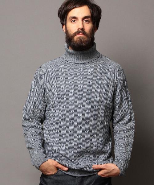 BEAUTY&YOUTH UNITED ARROWS（ビューティーアンドユースユナイテッドアローズ）の「BY ∴ ケーブル タートルニット◆（ニット/セーター・メンズ・ホワイト/ブラック/その他・X-LARGE/LARGE/MEDIUM/SMALL）」の15枚目の写真