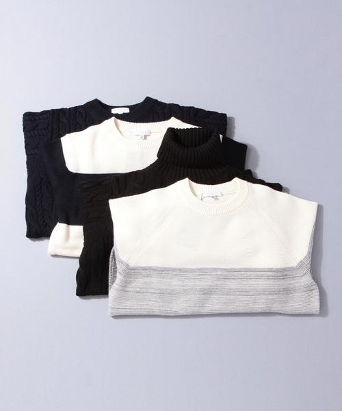 BEAUTY&YOUTH UNITED ARROWS（ビューティーアンドユースユナイテッドアローズ）の「BY ∴ ケーブル タートルニット◆（ニット/セーター・メンズ・ホワイト/ブラック/その他・X-LARGE/LARGE/MEDIUM/SMALL）」の17枚目の写真