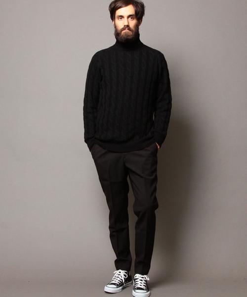 BEAUTY&YOUTH UNITED ARROWS（ビューティーアンドユースユナイテッドアローズ）の「BY ∴ ケーブル タートルニット◆（ニット/セーター・メンズ・ホワイト/ブラック/その他・X-LARGE/LARGE/MEDIUM/SMALL）」の19枚目の写真