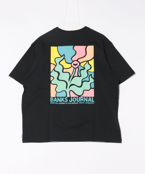 BANKS（バンクス）の「DESIGN TEE /BANKS JOURNAL(バンクスジャーナル)ワンポイントプリント半袖デザインT-シャツ（Tシャツ/カットソー・メンズ・ブラック/スモークピンク/オフホワイト・MEDIUM/LARGE/X-LARGE）」の10枚目の写真